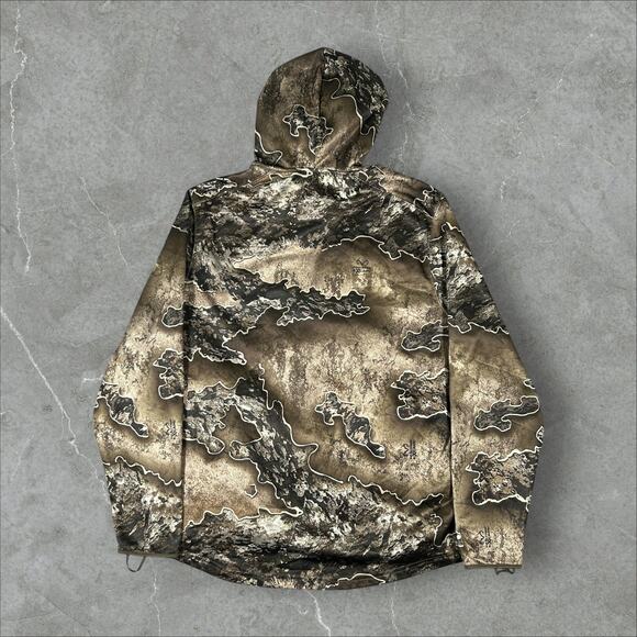 Realtree Excape Camo Gairer Large Camouflage Tech Fleece Lined Hoodie Sweatshirt - Picture 2 of 8